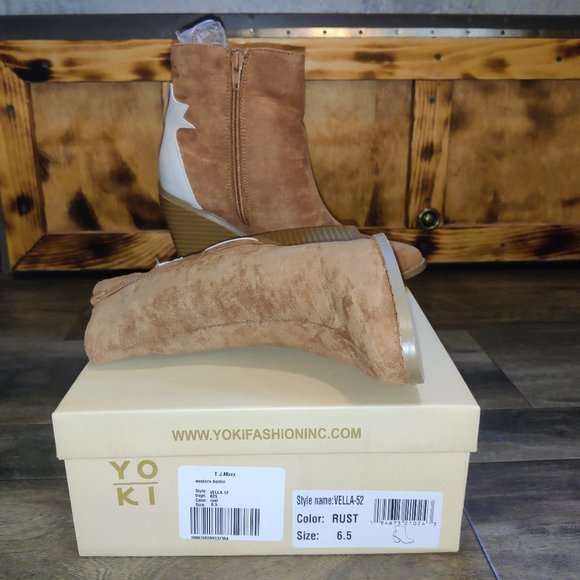 NIB YOKI VELLA- 52 RUST WESTERN BOOTS - Picture 3 of 6